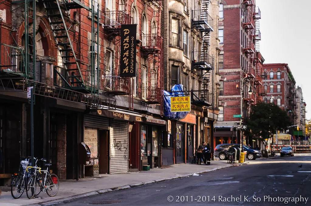 A row of Lower East Side apartment buildings